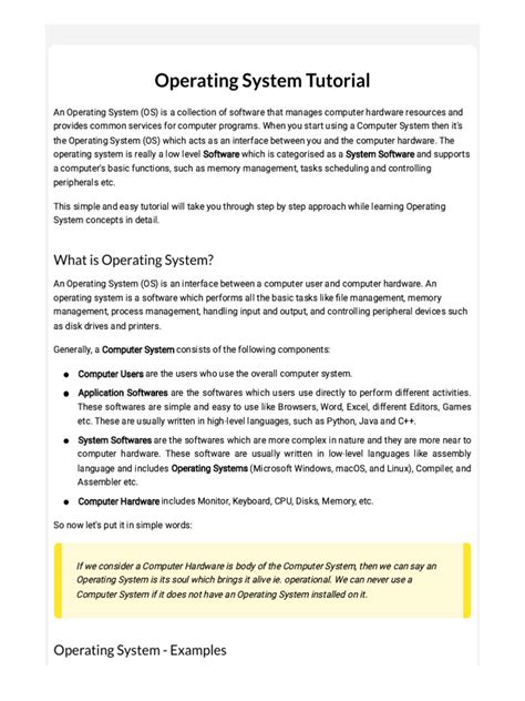 Image result for Operating System Notes in Computer