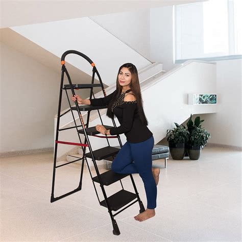 Parasnath Black Diamond Ladder 6 Step Heavy Folding Step Ladder ...