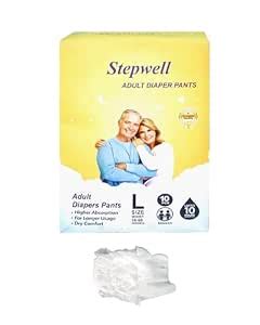 Stepwell Adult Diaper Pants pack of -2 (XL-(par 10pc)) : Amazon.in ...