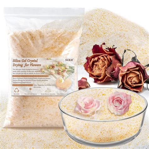 Sukh Silica Gel Flower Drying - Flower Drying 0.9 LBS Color Indicating ...