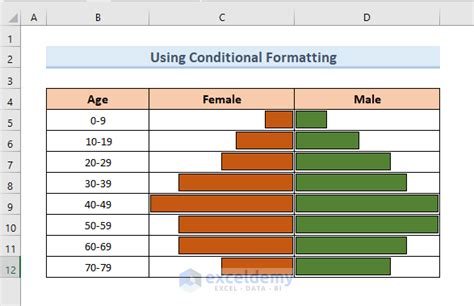 Image result for How Do We Make a Population Pyramid Using Excel