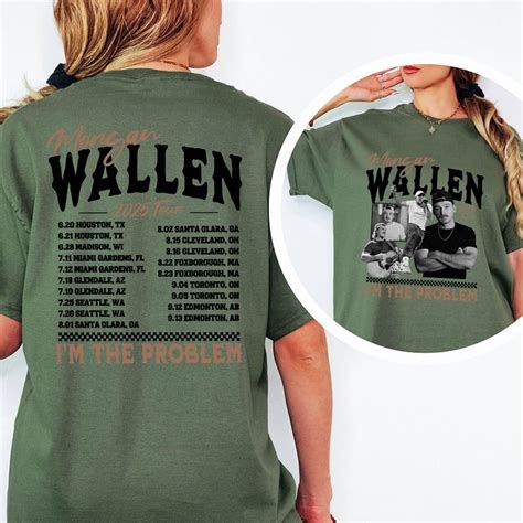 Morgan Wallen I'm The Problem 2025 Tour T-Shirt - Two-Sided Morgan ...