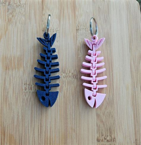 3D Printed Fish Keychains - Etsy