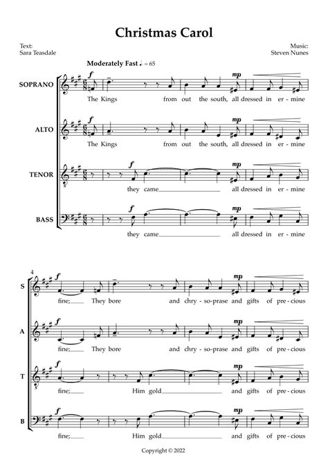 Christmas Carol Sheet Music