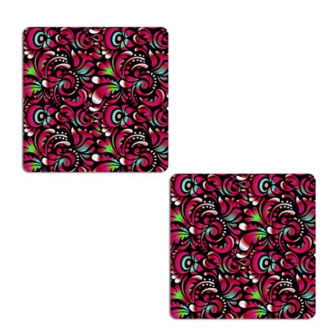 Buy BEINGETHNIC Wooden Pack of 2 Coasters | Square Shape Coaster ...