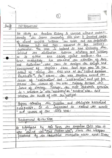 American Civil War - Ba Honours History - Studocu