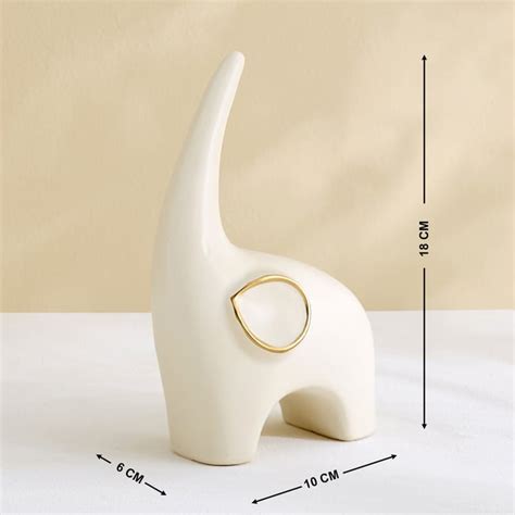 Buy Stellar Fantasy Eldor Set of 2 Ceramic Elephant Figurines with Vase ...