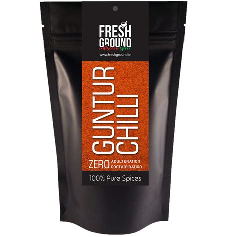 Fresh Ground Guntur Chilli Powder, Zero Adulteration, 100% Pure, 500gm ...