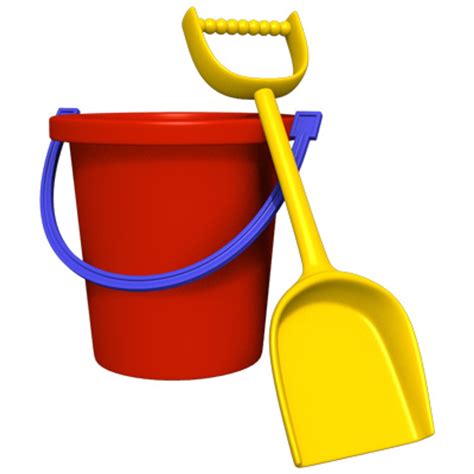 Beach Bucket With Shovel Clipart