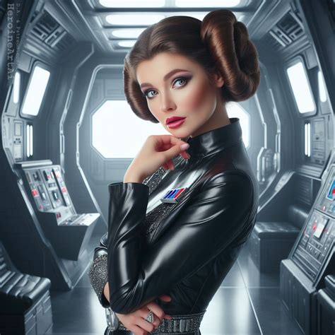 Leia Pin-up (2) by HeroineArtAi on DeviantArt