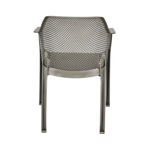 Buy Nilkamal Captain Plastic Arm Chair With Leatherette Cushion ...