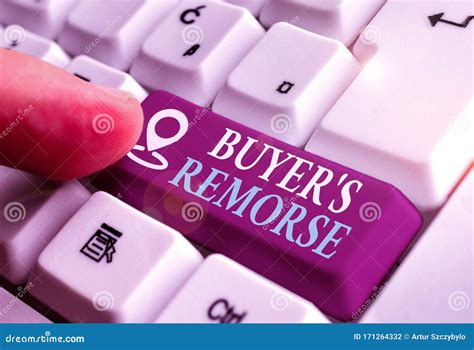 Handwriting Text Buyer Remorse. Concept Meaning a Feeling of Regret ...