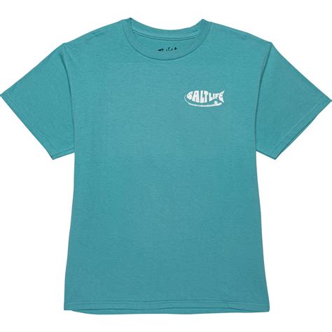 SALT LIFE Big Boys Hooked On T-Shirt - Short Sleeve - Save 66%