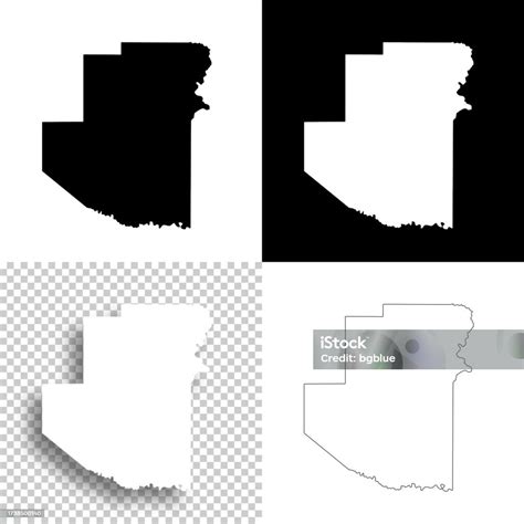 Terrell County Texas Maps For Design Blank White And Black Backgrounds ...