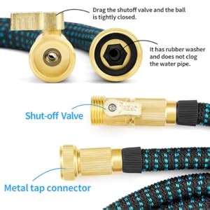 ORPIO (LABEL) 8 Function High Pressure Garden Hose Expandable Magic ...