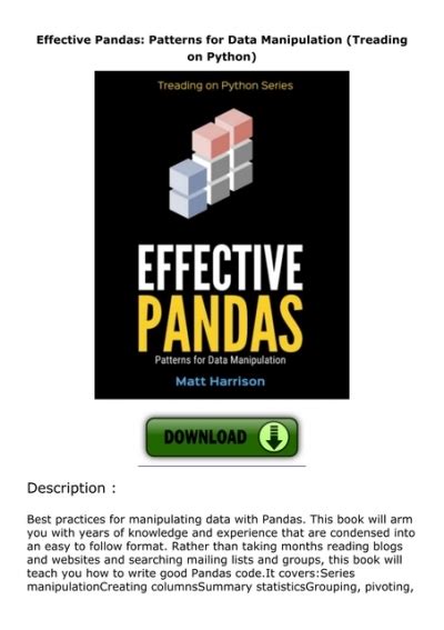 Image result for Data Manipulation Python PDF