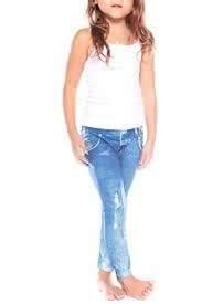 Krystle Girls Distressed Skinny Printed Denim Jegging Leggings Pants ...