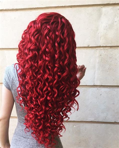 Red Hair; Waist Length; Curly Wig | Red curly hair, Hair styles, Dyed ...