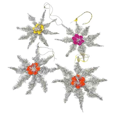 Tinsel Christmas Ornaments