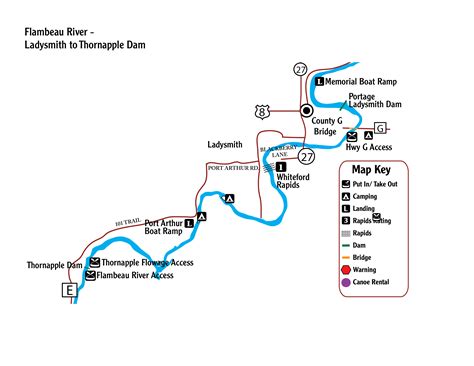 Flambeau River - Ladysmith to Thornapple Dam - Rusk County Wisconsin ...