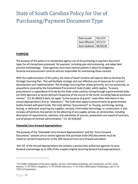 Fillable Online sceis sc SCEIS Purchase Order Process Procedure for ...