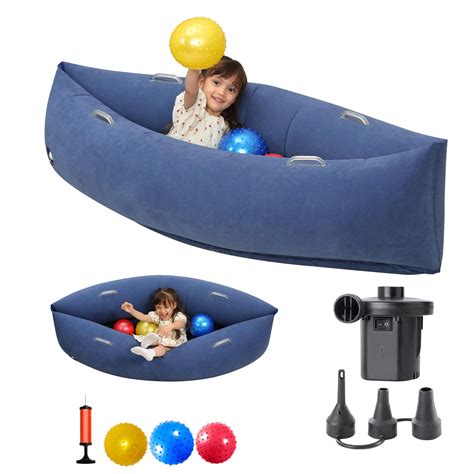 Buy Sensory Peapod Chair for Kids,60 Inches Inflatable Comfy Chair ...