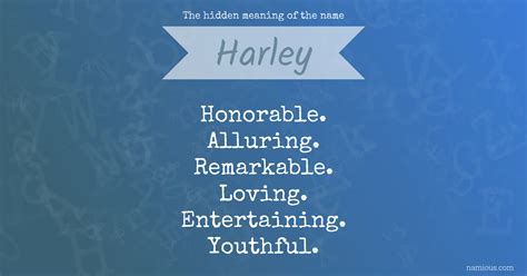 The hidden meaning of the name Harley | Namious