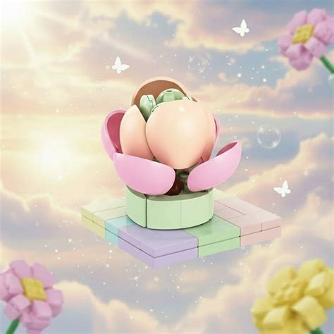 Peach Pride Building Block Toy Plant (1Pc)| Only ₹149 | Sale Online ...