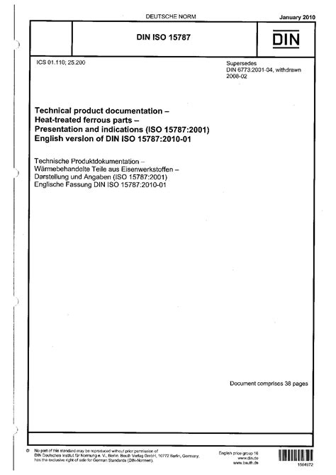 DIN ISO 15787:2010 技术产品文件.热处理铁零部件.标志和表示(ISO 15787-2001) 标准全文
