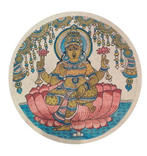 Buy Lakshmi Ji Painting In Kalamkari Artwork