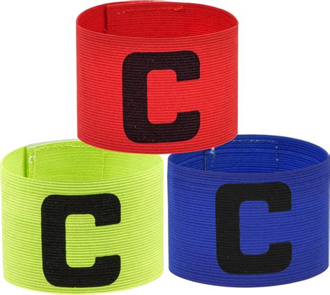 Dokpav Captain Armband, 3 Pcs Unisex Football Captains Armbands Classic ...