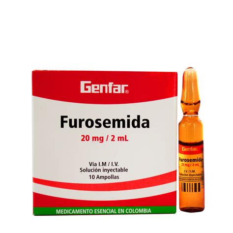 Genfar Furosemida Solución Inyectable (20 Mg) - Rappi