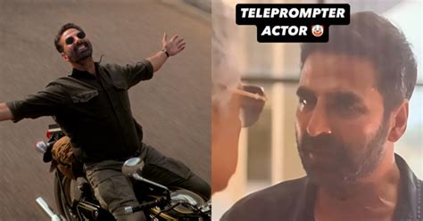 Akshay Kumar Caught Reading Sarfira Lines From Teleprompter? Viral ...