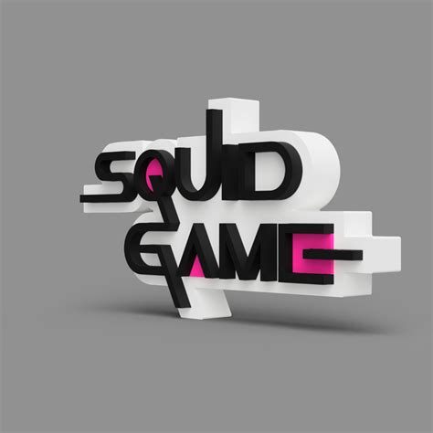 🦑 Squid Game Logo・ STL File for 3D printing・Cults
