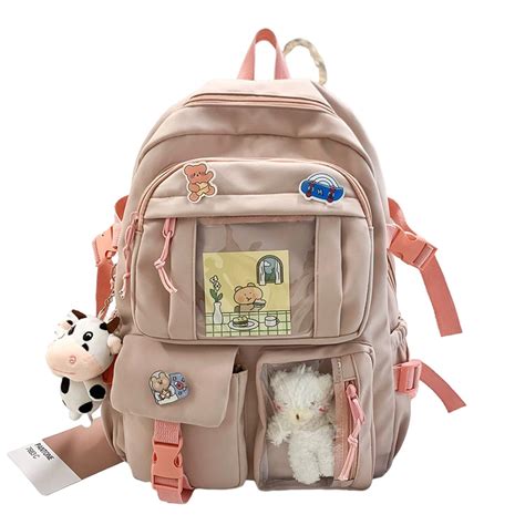 Buy NCDUANSAN Kawaii Backpack with Kawaii Pin and Accessories Backpack ...
