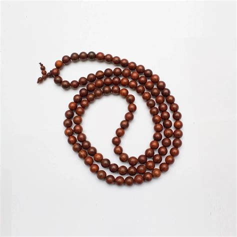 Sandalwood Mala 6m + 6mm red sandalwood mala (1no each)