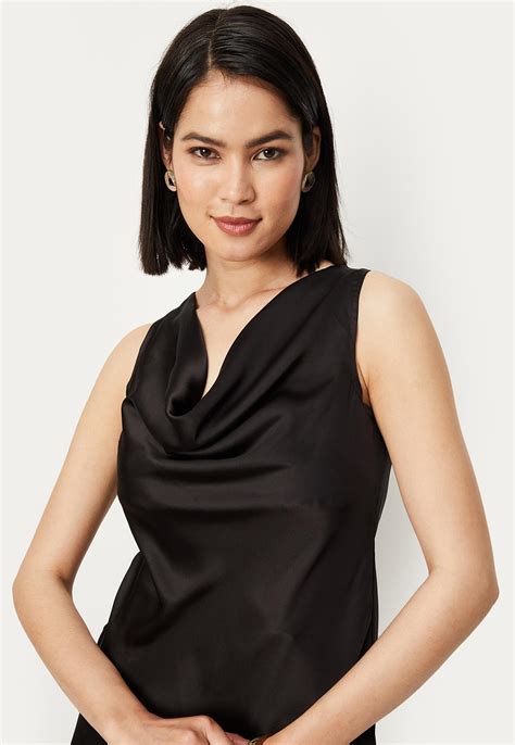 Buy Women Satin Cowl Neck Blouse Online at just Rs. 499.0 ...