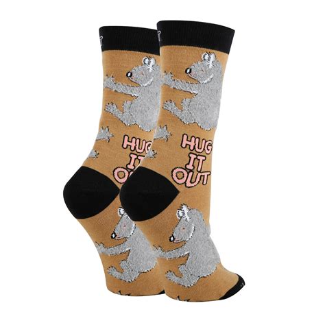 Hug It Out Socks | Novelty Crew Socks For Women | Oooh Yeah! Socks