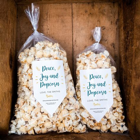 Personalized Popcorn Bags Custom Company Logo Text Your Business
