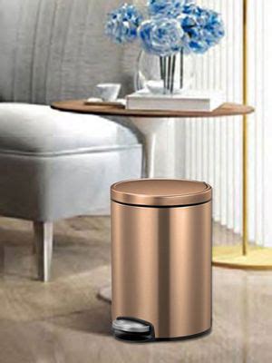 Buy OBSESSIONS Fingerprint Resistant Step Dustbin with Liner, 5 Litres ...
