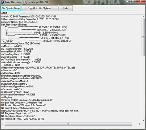 Update Computer System Info 的图像结果