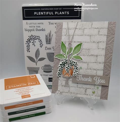 Stampin’ Up! Plentiful Plants Thank You for The Happy Inkin’ Thursday ...