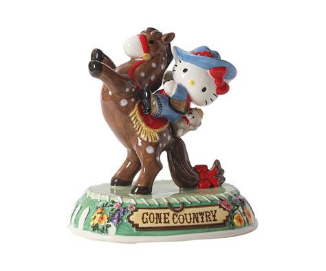 Hello Kitty Cowgirl Giddy Up Figurine by Blue Sky Clayworks | Fairy ...