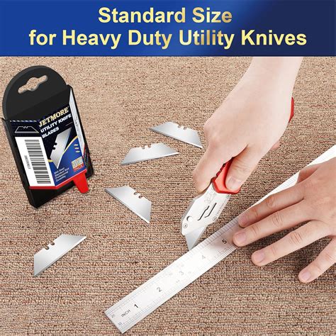 Buy JETMORE 100 Pack Utility Knife Blades, Box Cutter Blades with ...