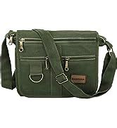 DAHSHA Nylon Stylish Small Multi-Pocket Sling Cross Body Travel Office ...