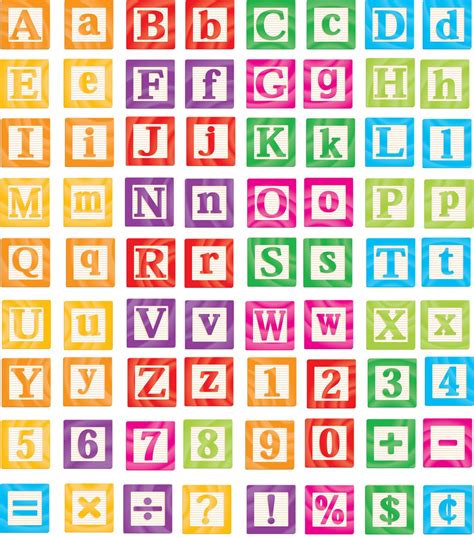 Image result for ABCD Block Letters
