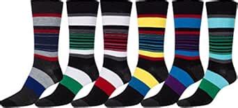 Buy Sakkas 513ST003 Men's Classic Patterned Dress Socks Value 6-Pack ...