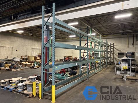 SECTIONS 24" X 144" X 12' HIGH PALLET RACK W/ (9) UPRIGHTS & (56 ...