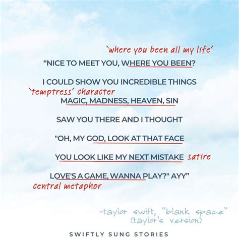 The Perfect Storm of "Blank Space": Full Lyrical Analysis - Swiftly ...