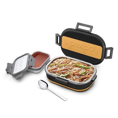 Buy PEXPO Grip & Lock Stainless Steel Insulated Tiffin Box for Kids ...